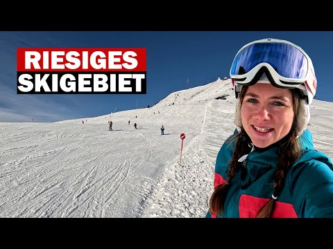 Skiing in the huge Skiwelt Wilder Kaiser ski area