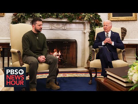 WATCH: Biden tells Zelenskyy that 'it's an honor to be by your side' in defending Ukraine