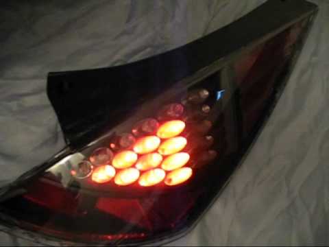 My L.E.D. Evil Z 350z tail lights .wmv