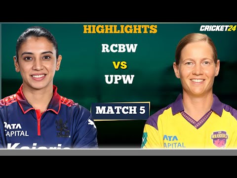 RCB vs UPW Match 5 WPL Highlights 2026 | Women IPL Highlights 2026 | wpl 2026 highlights today