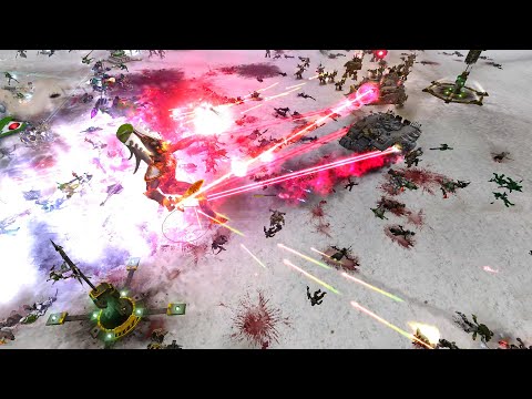 Unification Mod 2021: Iron Warriors vs Imperial Fists vs Eldar vs Tyranids - Dawn Of War: Soulstorm