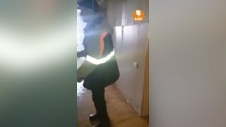 Пьянчужка соседей замочил... сверху донизу