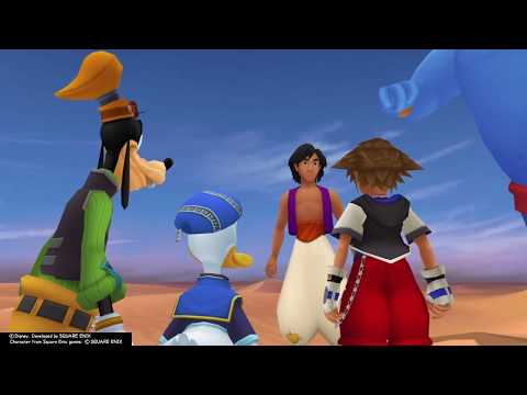 Kingdom Hearts Final Mix (PS4) Cutscene #58 Aladdin's Story and The Power of the Lamp