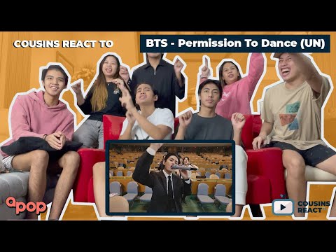 COUSINS REACT TO BTS - "Permission to Dance" performed at the United Nations General Assembly