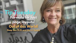 TIP TUESDAY: Out of This World FAST Double Page Scrapbook Layout! 🚀