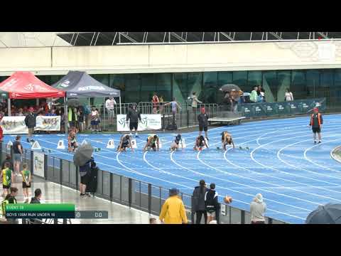 Boys Under 16 100m H3 - 2020 State Combined Events Championships // LAVicTV