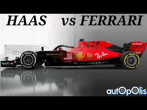 FERRARI SF90 vs HAAS VF20 . F1 2020! Comparison