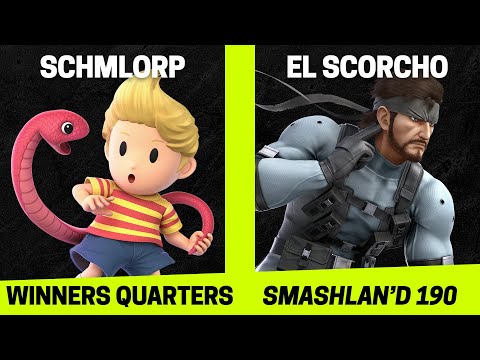 SmashLAN'd 190 Winners Quarters - Schmlorp (Lucas) vs El Scorcho (Snake) - SSBU Tournament