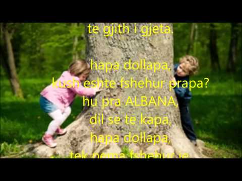 Kenge per femije-Hapa dollapa me tekst ne shqip.