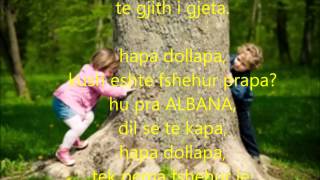 Kenge per femije-Hapa dollapa me tekst ne shqip.