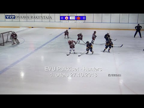 EVU Pulkkiset - Hunters Sininen 1.ottelu 27.10.2018