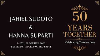 Download lagu #live Wedding Anniversary Pernikahan 50 Tahun Jahiel Sudoto & Hanna Suparti. Sabtu 29 Agustus 2026 mp3 Download lagu #live Wedding Anniversary Pernikahan 50 Tahun Jahiel Sudoto & Hanna Suparti. Sabtu 29 Agustus 2026 mp3
