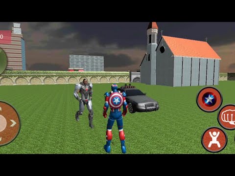 Flying Captain Superhero robot Crime City Battle | Captain Hero Vs Super Villains - Android GamePlay