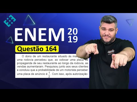 ✅ QUESTION 164 ENEM 2019 (Yellow Booklet) 👉🏻 The owner of a restaurant located on the banks of the
