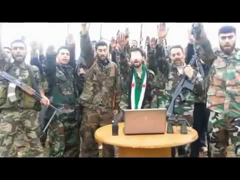 بيان الملازم أول خالد الطويل قائد كتيبة أبو العباس في ريف حمص بعد إصابته في عينيه