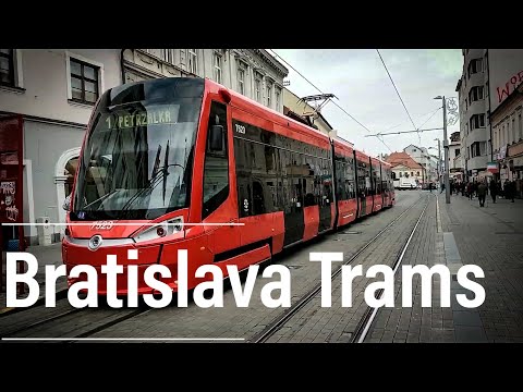 Trams in Bratislava - to the main railway station