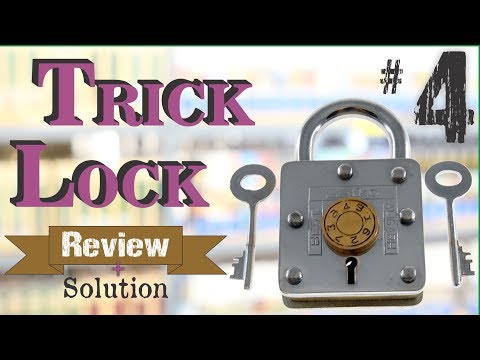 TRICK LOCK #4 - Review and Solution - Puzzle Lock from Puzzle Master