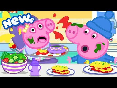 Peppa Pig Tales 🍝 Baby Evie's BIG DINNER🍴 BRAND NEW Peppa Pig Episodes