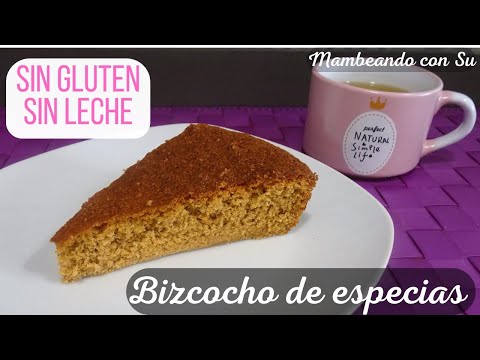 BIZCOCHO DE ESPECIAS🔺¡Sin GLUTEN y sin LÁCTEOS!🔺Sencillo en Robot MAMBO y horno 🍰🎂🍪🍩🥧