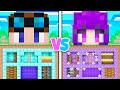 FILLE vs GARCON Bunker SECRET sur MINECRAFT