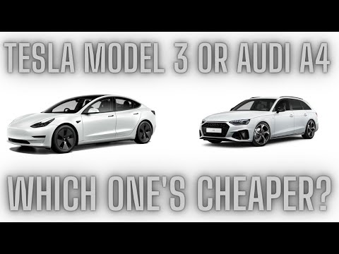 Tesla Model 3 Long Range compared to Audi A4 Avant 35 TFSI running costs - 10 TIMES CHEAPER!