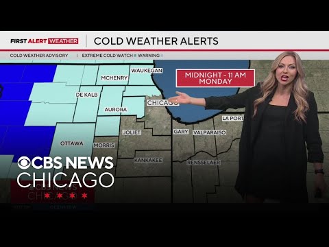 Extremely cold weather settles on Chicago starting Sunday night