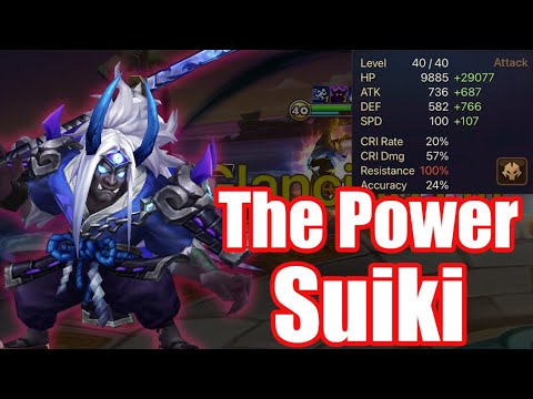 【Summoners War | Curry's RTA】The Power Suiki, he can easily defeat enemies!