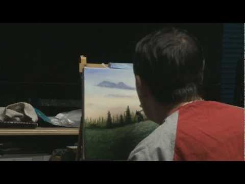 Mouth Painting - Wilson Bickford's Mama Bear & Cub Wildlife Landscape