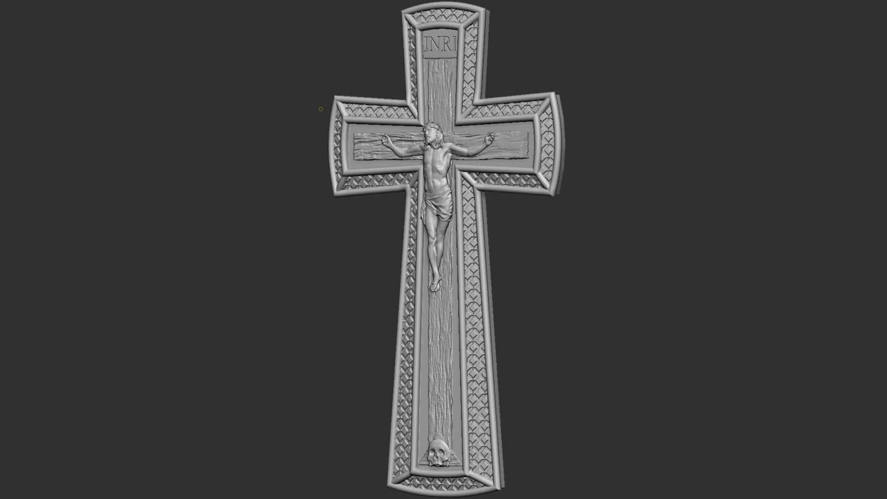 Jesus Cross 04 3D Print Model