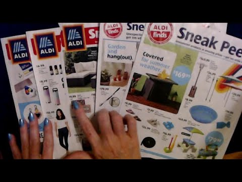 ASMR | Aldi Sneak Peek Sales Circular Show & Tell 5-12-2022 (Soft Spoken)