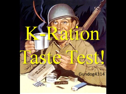 WW2 K-Ration Dinner Taste Test ~Reproduction~