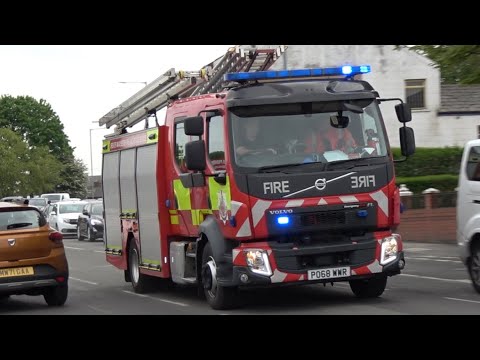 *TWO TONES*- Whitefield Pump Responding- Greater Manchester Fire And Rescue Service