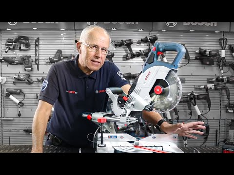 BOSCH stacionarus diskinis pjūklas GCM 216 1300W video