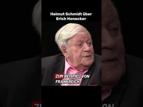Helmut Schmidt über Erich Honecker #politik #helmutschmidt #ddr
