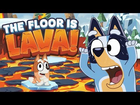 Best Bluey Floor Is Lava 🌋 | Bluey Just Dance & Freeze | Brain Breaks for Kids |