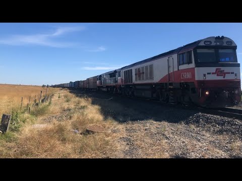 CSR001, SCT013 SCT mixed freighter passing Wallan crossing