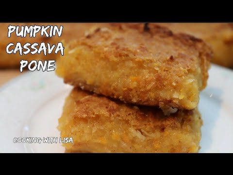 Pumpkin Cassava Pone || Cooking with Lisa