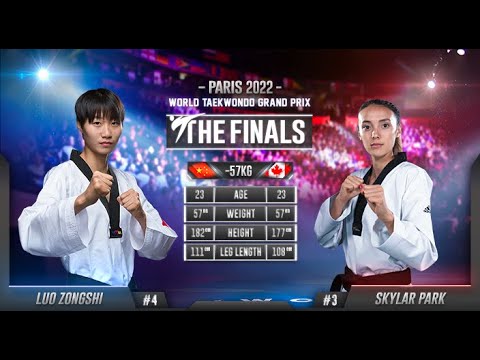233 F W  57kg CHN LUO Z  CAN PARK S | Paris 2022 World Taekwondo Grand-Prix (Levallois)