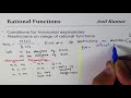How To Find Equation Of Horizontal Asymptote In Rational Function