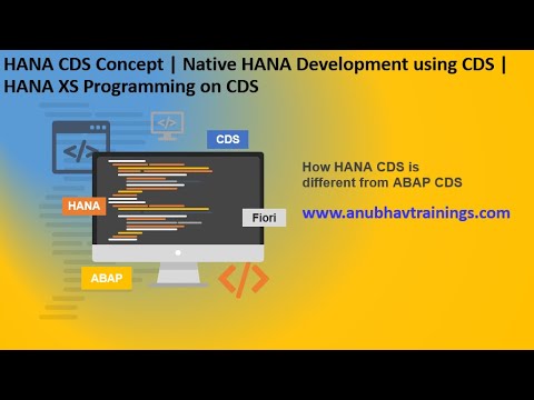 HANA CDS Concept | Native HANA Development using CDS | HANA XS Programming on CDS