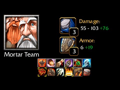 Fully buffed Mortar Team