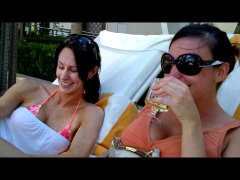 Erica & Apryl at the Encore European Pool