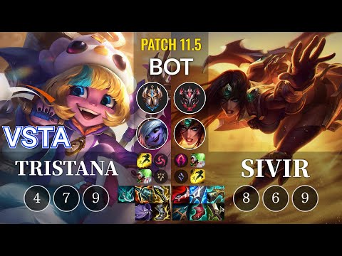 HLE Vsta Tristana vs Sivir Bot - KR Patch 11.5