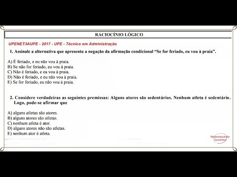 Negação e Diagrama Lógico UPENET