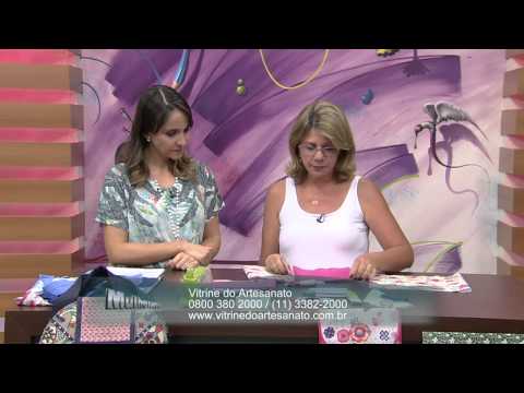 Mulher.com 16/10/2014 - Sacola em Pachglue por Claudia Ferreira Parte 1