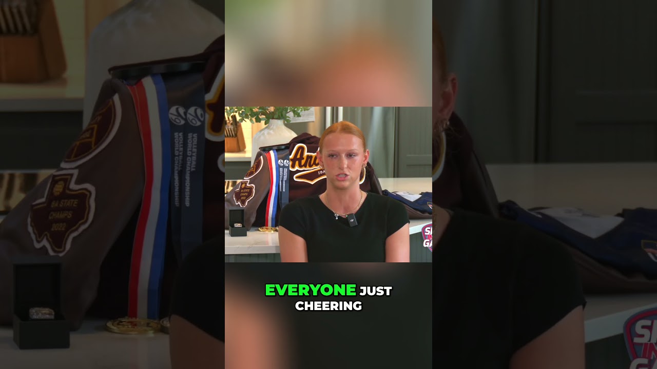 Henley Anderson on her game-winning kill in the State Championship as a freshman