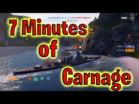 The Most Insane 7 Minutes You'll Ever See! (World of Warships Legends)