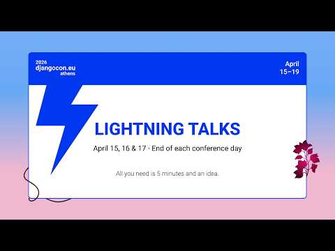 DjangoCon Europe 2026 | Day 2 Lightning Talks thumbnail