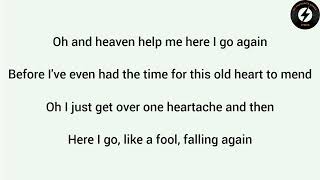 Don Williams - Falling Again (lyrics)