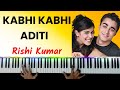 Kabhi Kabhi Aditi Piano Instrumental | Karaoke Lyrics | Ringtone | Notes | Hindi Song Keyboard